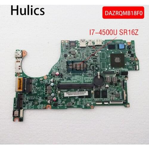 Hulics Original FOR ACER ASPIRE V7-582PG V5-573G V5-573PG MOTHERBOARD W/ I7-4500U VRAM NB.M9W11.002 NBM9W11002 DAZRQMB18F0