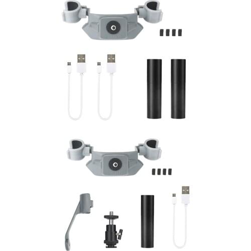 Drone Night Flashlights Kit, Flying Spotlight Adjustable Rechargeable Searchlight for DJI Mavic 2 Pro Zoom Accessories