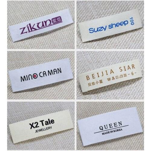 Clothing label collar label custom woven label custom made clothing trademark label cloth label washing label