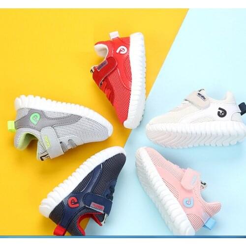 TOU Baby Sneaker For Boys Girls Toddler Breathable First Walker Shoes Kids Soft Sole Mesh Sport Crib Shoes Child Casual Shoes