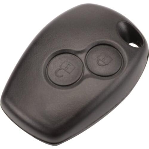Kutery 10pcs 2 Buttons Remote Car Key Case For Renault Megane Modus Espace Laguna Duster Logan Sandero Fluence Without Blade