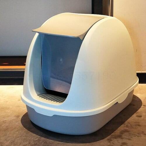 Cat Litter Box Fully Enclosed Cat Toilet Shit Basin Deodorant Splash-proof Deodorant Cat Supplies Large Cat Basin Shit