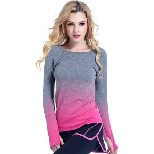 2019 Fashion Womens Breathable Compression Long Sleeve T-Shirts Spring Autumn T Shirt Undershirt Women Tees Tops