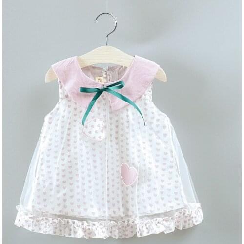 2019 NEW Casual Summer Baby Girl Dress Cotton Print Sleeveless Cute Princess Infant Girl Dresses Toddler Baby Girl Clothes 0-24M