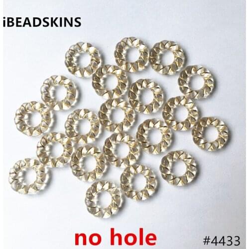 New arrival! 16mm 900pcs/lot clear with gold stripe ring-shape Acrylic beads #4433(Design as shown)