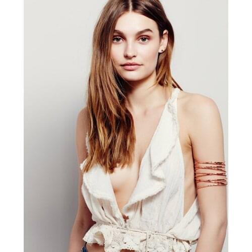 Top New fashion jewelry accessories mix color Copper Alloy punk arm bracelet best gift for girl wholesale BA-140