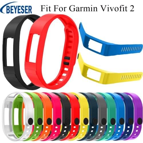 New Colorful Replacement Silicone Strap band For Garmin Vivofit 2 Soft Wrist Watch Band For Garmin VIVOFIT 2 Smart Bracelet Band