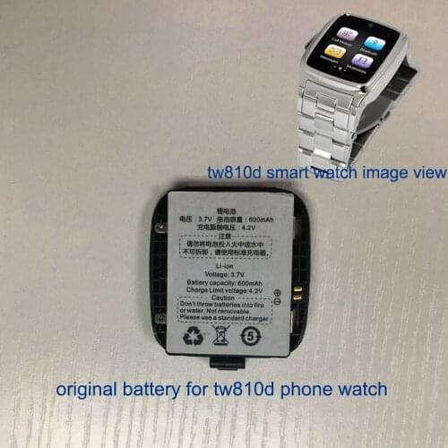 Original 600 mAH battery for TW810D TW818D Smart Watch phone watch wristwatch hour saat clock Replacement watch Battery