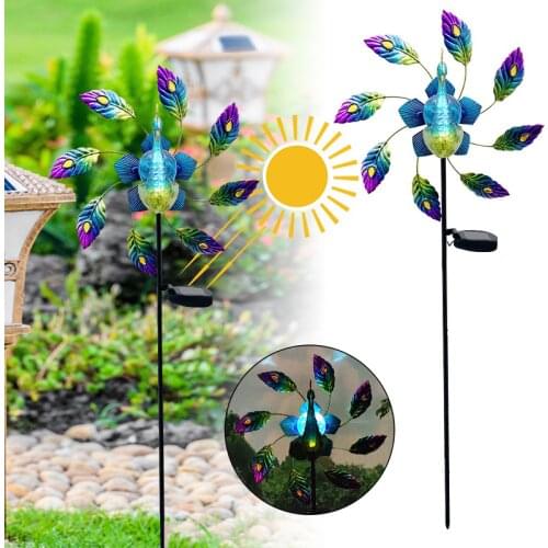 Peacock Solar LED Light Old-fashioned Garden Solar Peacock Shape Outdoor Lawn Light Garden Courtyard Decoration Solar Lights