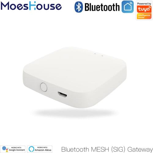 Moeshouse Tuya Bluetooth Gateway Hub Smart SIG Mesh WiFi Smart Life APP Remote Control Work with Alexa Google Home