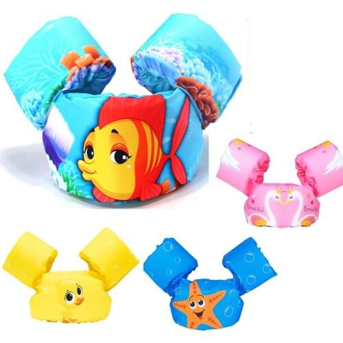 2-6Year Baby Float Cartoon Arm Sleeve Life Jacket Swimsuit Foam Safety Swimming Pool Training Floating Childrens Pool