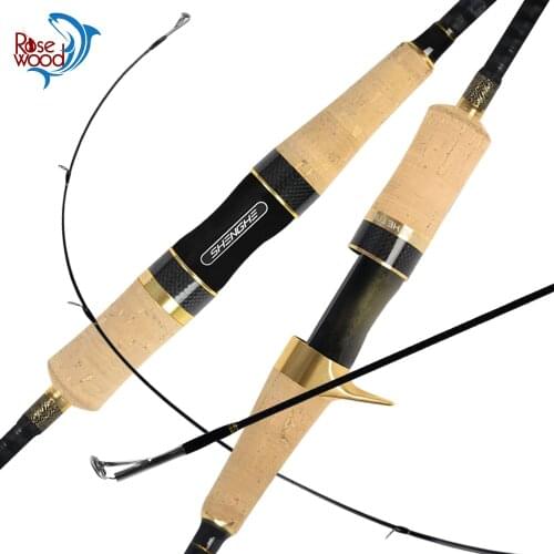 Rosewood New Ultralight Ajing Elf Rod 1.89m/2.1m/2.28m L Power Lure 2-10g Casting Spinning Fishing Rod High Carbon Poles Tackle