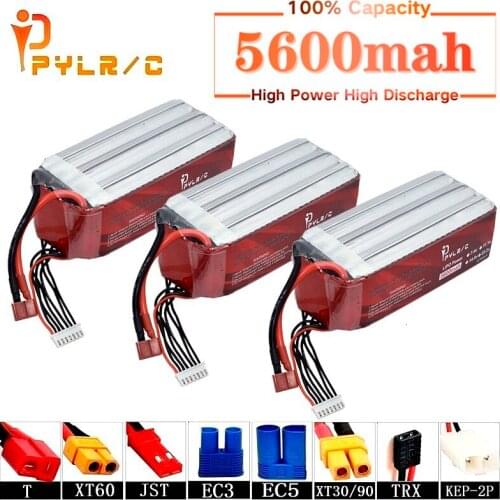 High Rate 22.2v 5600mAh Lipo Battery For RC Helicopter Parts 6s Lithium battery 22.2v 50C RC Cars Airplanes Drone Battery T/XT60