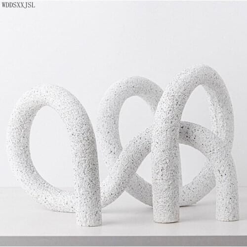 WDDSXXJS Modern simplicity Geometric irregular arch decoration resin crafts office living room desktop porch home decoration