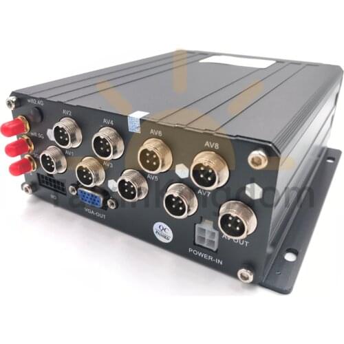 8-channel hard disk vehicle video recorder 3G / 4G WiFi global remote monitoring mobile DVR supports GPS positioning