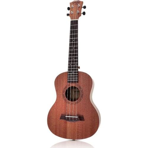 26 Inch Mahogany Wood 18 Fret Tenor Ukulele Acoustic Cutaway Guitar Mahogany Wood Ukelele Hawaii 4 String Guitarra