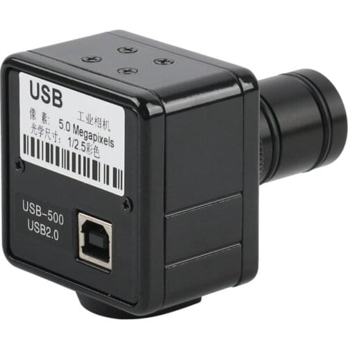5.0MP 2.0MP USB Video Camera Electronic Digital Eyepiece Microscope Camera Lab Measurement Software + 23.2mm C Mount Adapter