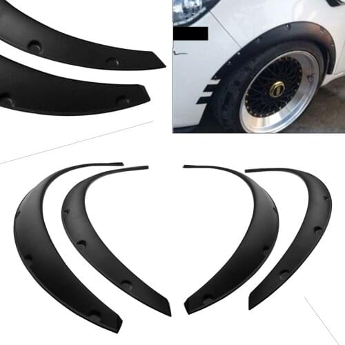 Flexible Fender Flares Extra Wide Body Wheel Arch New 4PCS/set Auto Car 2.75"/70mm Universal