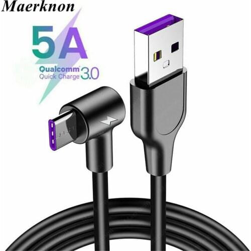 5A USB Type C Cable Fast Charging For Huawei mate 40 Android Phone Charger For Xiaomi redmi note 10 Samsung S10 usd cord type c