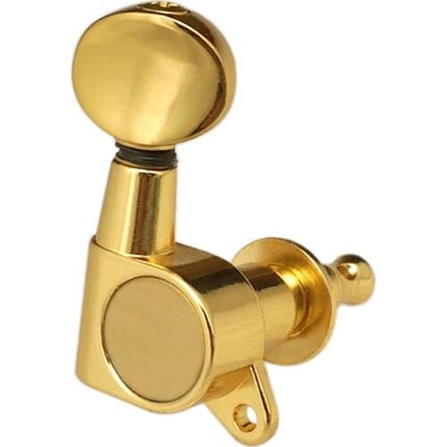 6PCS Full Sealed Guitar Tuners Tuning Pegs for Acoustic Guitar Part 6R Gold