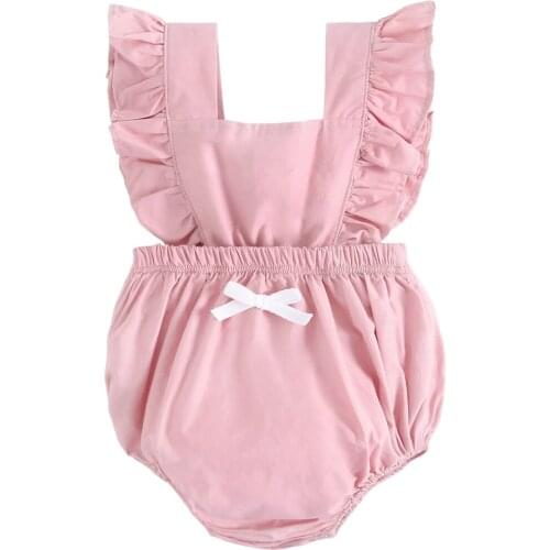 Sanlutoz Princess Baby Girl Rompers Summer Newborn Baby Clothes Fashion Cotton Infant Baby Clothing