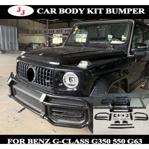 Car front and rear bumper body kit fit for benz g-class G350/G500/G550/G63 models 2019+ Crash Guard anti-collision bar