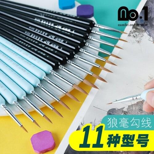 Miniature Paint Brushes-Fine Point Detail Brushes Set Perfect for Canvas,Acrylic,stone,Oil,Watercolor&Gouache Painting Supplies
