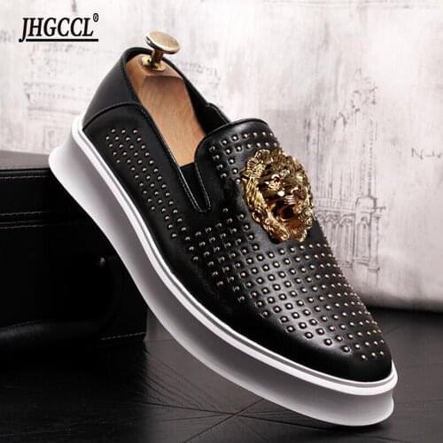 New mens shoes daily casual loafers mens fashion chunky mens fashion shoes high-end customization Zapatos Hombre A26