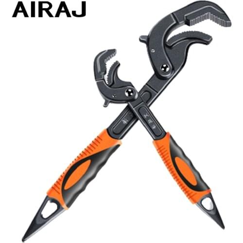 AIRAJ Universal Wrench Tool Set Adjustable Wrench Household Plumbing Pipe Pliers Manual Repair Tools
