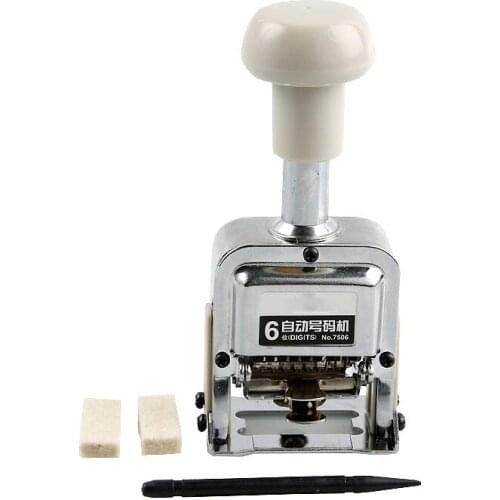 Number Machine 6 Position Automatic Numbering Machine Into The Number Coding Page Chapter Marking Machine Digital Stamp Office