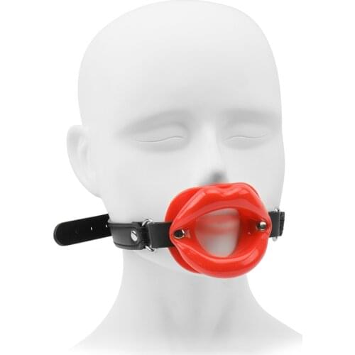 New Erotic Toys Slave Bondage Strap Lips O Ring Gag, Fetish Silicone Open Mouth Gag, Blowjob Adult Sex toys for Couples