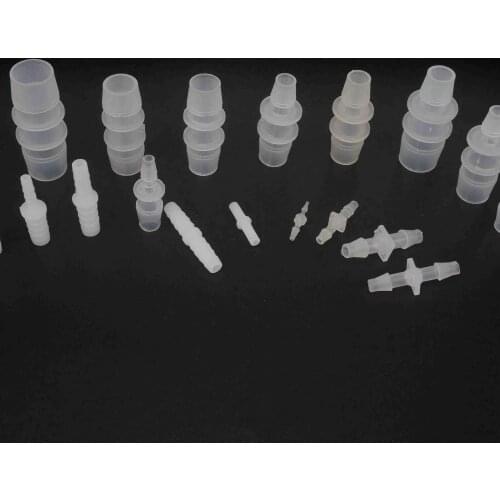 Fit Tube I/D 1.6mm To 19mm Barbed Straight Equal PP/PE Pipe Plastic Fitting Aquariums Tank