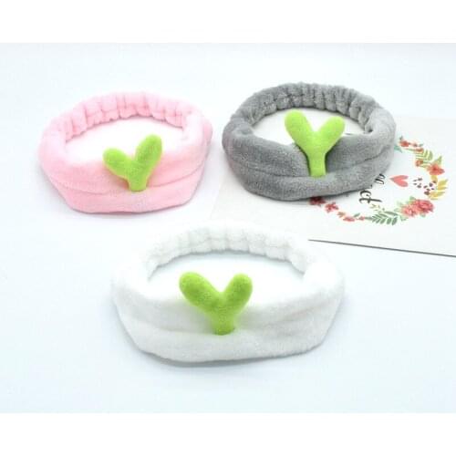 1PCS Cute Cactus Hair Holder Hairbands Fleece Bow Animal Ears Headband For Women Girls Turban Fashion Hair Accessories