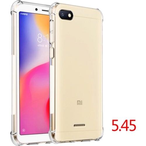 For Xiaomi Redmi 6A WIERSS Anti-knock Phone Case for Xiaomi Redmi 6 Pro 16GB 32GB 64GB Transparent Back cover Case Capa