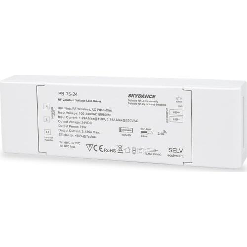 75W 24V RF Dimmable LED Driver PB-75-24
