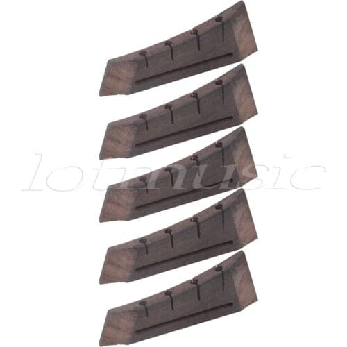 Kmise Rosewood 23 inch Concert Ukulele Bridge for 4 String Guitar Ukulele Pack of 5