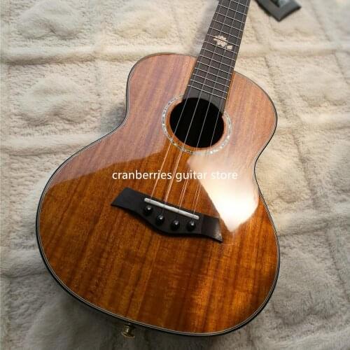 2020 TOP QUALITY,solid koa wood 4 strings acoustic guitar,23/26 inches professional ukulele,cjlassical headstock,Free shipping