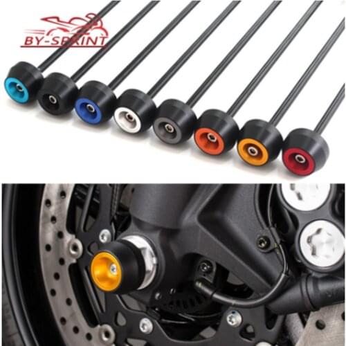 Motorcycle Front Axle Fork Wheel Protector Crash Sliders Cap For Kawasaki Z650 Z750 Z900 Z900RS NINJA400 650 ER-6N ER-6F H2R