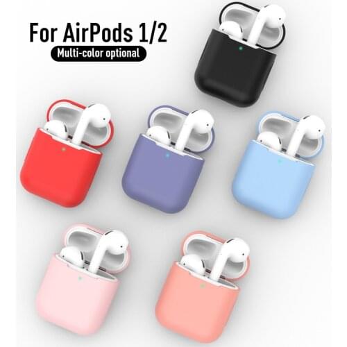 For Apple Airpods 1/2 Cover Protective Wireless Headphones Case Silicone Protective Charging Box Bags For Apple AirPods Case