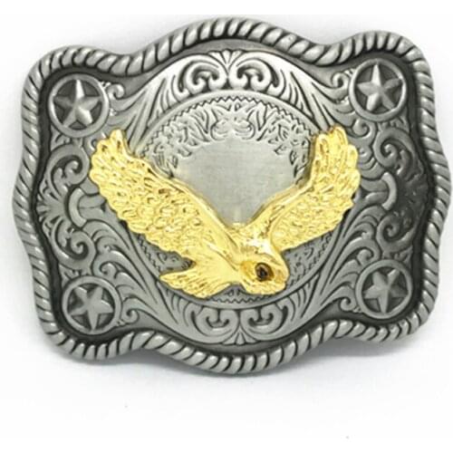 American original western cowboy personality simple goshawk zinc alloy belt buckle men and women gift accessories