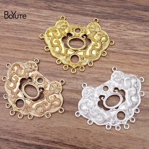 BoYuTe (10 Pieces/Lot) 59*45MM Metal Alloy Peace Pendant DIY Jewelry Accessories Hand Made Materials