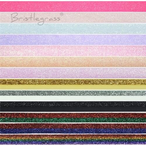 BRISTLEGRASS 3 Yard 5/8" 15mm Colorful Metallic Glitter FOE Fold Over Elastic Spandex Kid Hairband Headband Lace Trim DIY Sewing