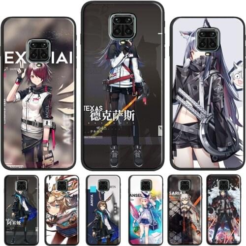 Amiya Ansel Arknights Case For Xiaomi Redmi Note 8 9 Pro Note 9S 8T 9 9C 9A 9T Cover For Redmi Note 10 Pro Shell