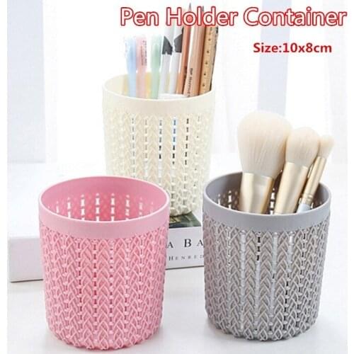Cylinder Hollow Pen Pot Holder Simple Scissors Sunglasses Makeup Brush Container