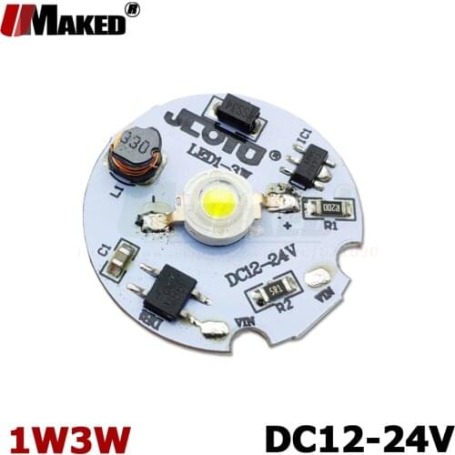 DC12-24V LED PCB Installed 1W 3W LED Chip COB Doide Warm Cool White Red Green Blue Yellow 660 440 UV Growlight led lamp light