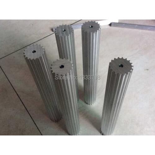 Commerical China wholesale price 19 teeth 3M timing pulley,200mm length aluminum stock bar
