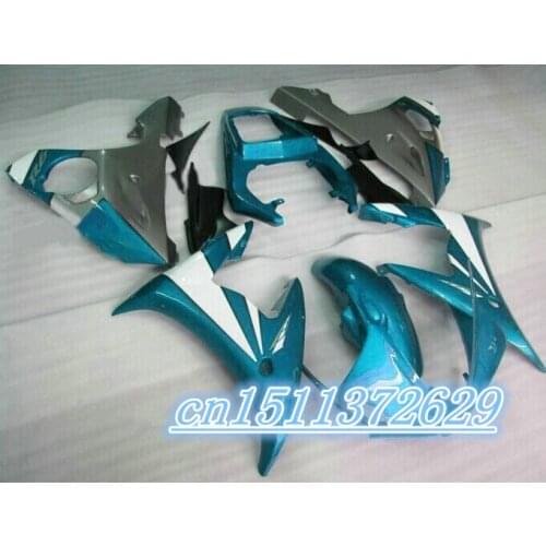 Dor-blue white black Fairing kit fit for YZF 2003-2005 R6 body kits YZF R6 03 04 05 high grade fairings set D