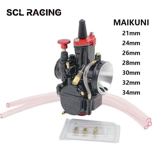 Alconstar 1PC 21 24 26 28 30 32 34mm PWK MAIKUNI Motorcycle Carburetor Carburador Universal For All Motorbike Motocross