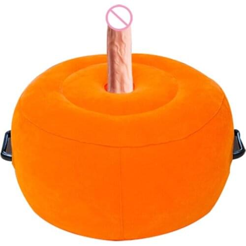 Round Inflatable Sex Cushion Can Be Installed Dildo Female Masturbator Elastic Force Sex Furniture Chair Inflatable Cushion