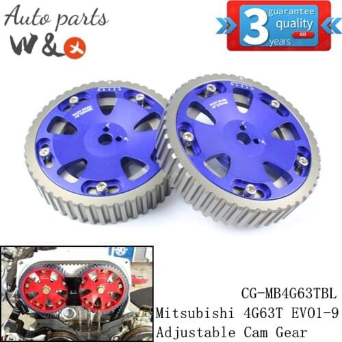 Cam Gears For Mitsubishi 4G63 4G63T Lancer EVO 123456789 Adjustable Synchronous 2pcs CG-MB4G63TBL
